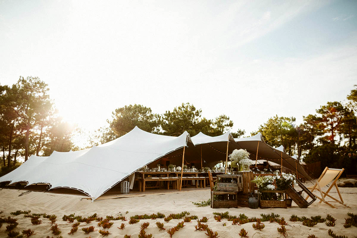 Stretch tent wedding
